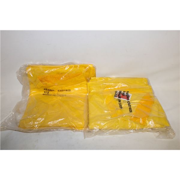 2 NEW STORM MASTER  RAIN JACKET SUIT SIZE LARGE
