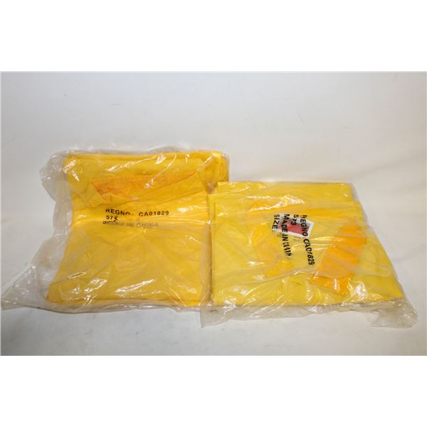 2 NEW STORM MASTER  RAIN JACKET SUIT SIZE LARGE