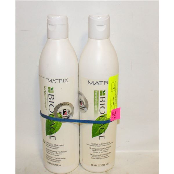 2 MATRIX BIOLAGE FORTIFY SHAMPOO STRENGTHENS