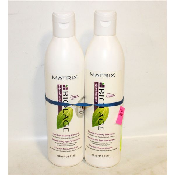 2 MATRIX BIOLAGE AGE REJUVENATING SHAMPOO 400ML