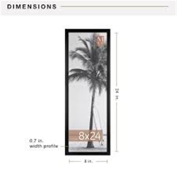 NEW MCS FOUNDATION 8 X 24" POSTER FRAME