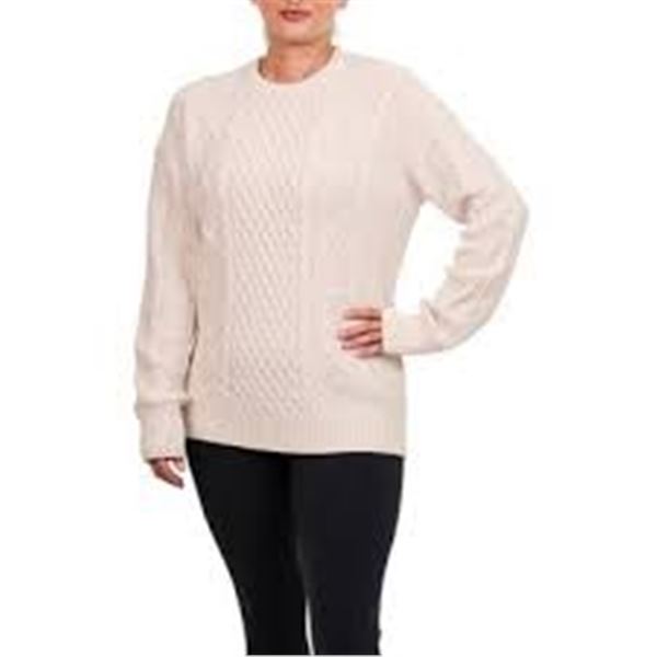 NEW KERSH WOMENS MERINOS SWEATER WHITE LARGE