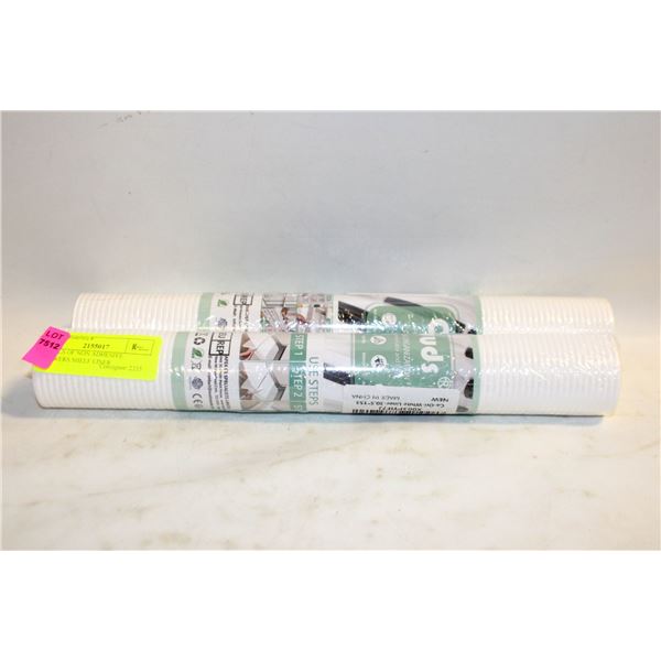 2 ROLLS OF NON ADHESIVE DRAWERS SHELF LINER