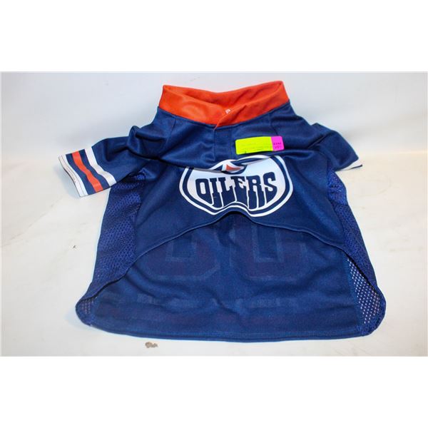 OILERS DOG JERSEY MED/LARGE DOG-ESTATE