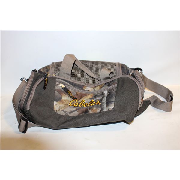 CABELAS MULTI POCKET TRAVEL BAG-ESTATE