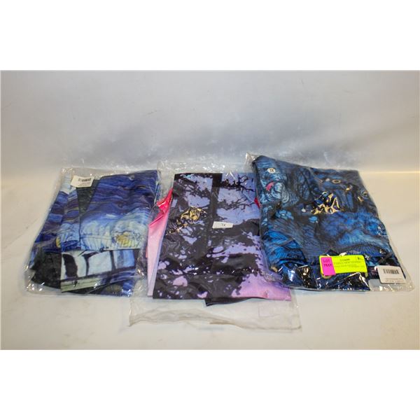 3 LADIES SMALL NEW LEGGING PANTS TOGETHER-ESTATE