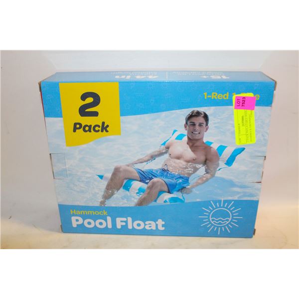 2 PACK INFLATABLE POOL FLOATS HAMMOCK SWIMMING