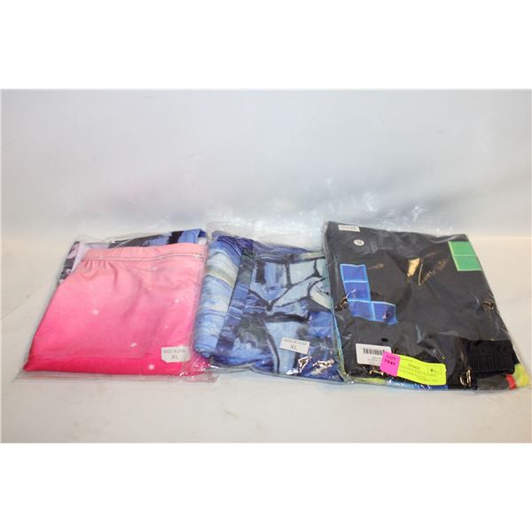 3 LADIES XLARGE NEW LEGGING PANTS TOGETHER-ESTATE