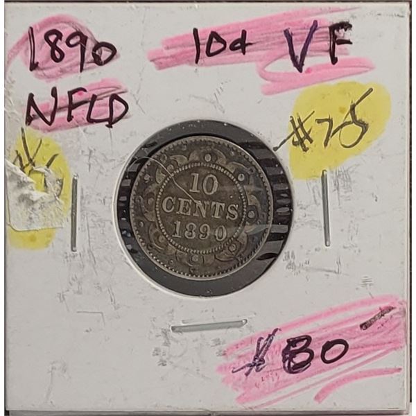 5)  NEWFOUNDLAND 1896 NEWFOUNDLAND 1890