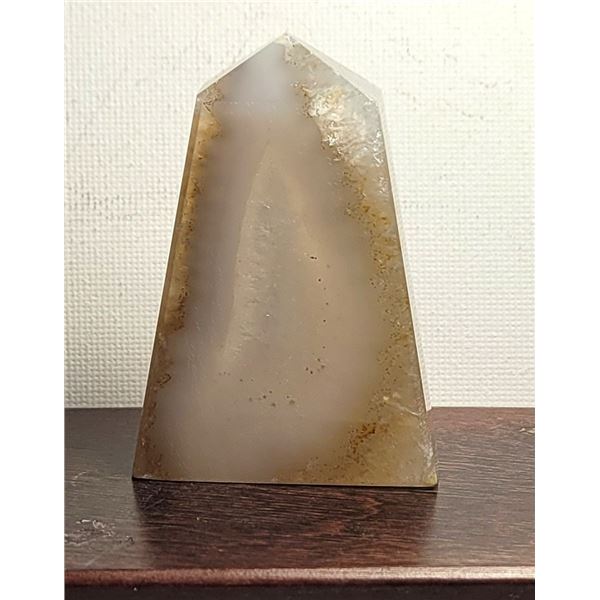 10)  NATURAL AGATE GEODE, 62.2 GRAMS.