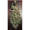 Image 1 : 18)  GOLD TONE WITH GREEN AND IRRIDESCENT