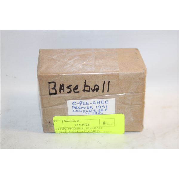 1991 OPC PREMIER BASEBALL COMPLETE SET - 132 CARDS