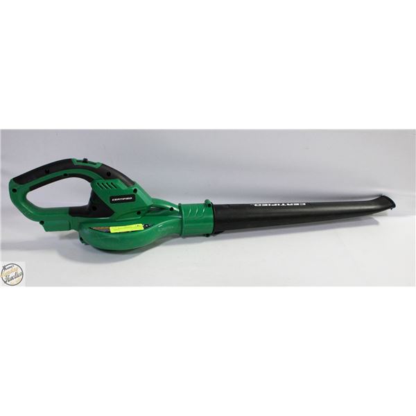 CERTIFIED 20V LEAF BLOWER NO BATTERY NO CHARGER