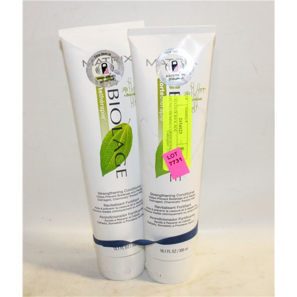 (2) MATRIX BIOLAGE STRENGTHENING CONDITIONER 300ML