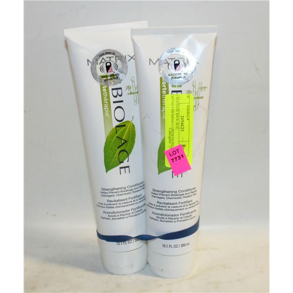 (2) MATRIX BIOLAGE STRENGTHENING CONDITIONER 300ML
