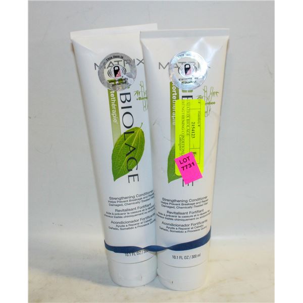 (2) MATRIX BIOLAGE STRENGTHENING CONDITIONER 300ML