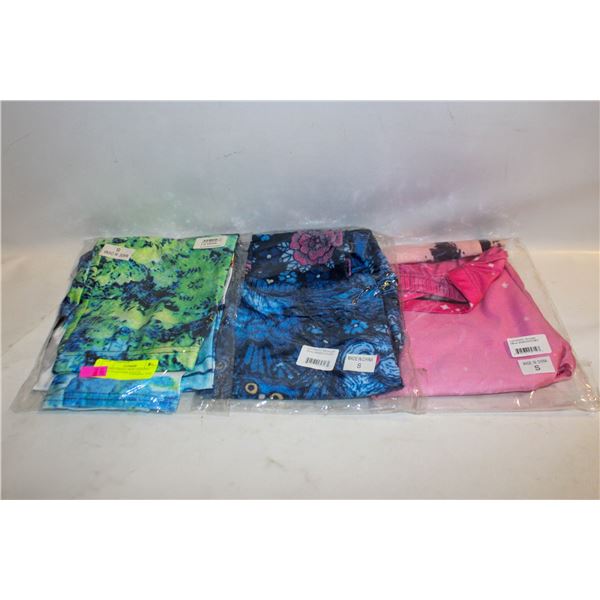3 LADIES SMALL NEW LEGGING PANTS TOGETHER-ESTATE