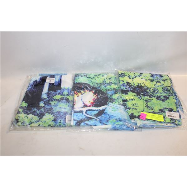 3 LADIES SMALL NEW LEGGING PANTS TOGETHER-ESTATE