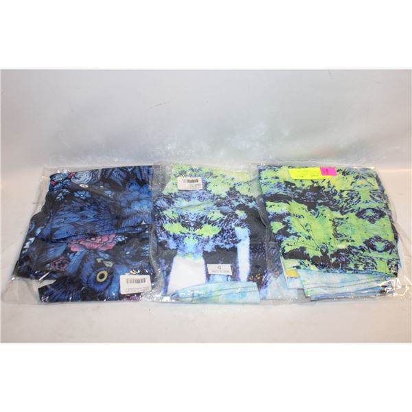 3 LADIES SMALL NEW LEGGING PANTS TOGETHER-ESTATE