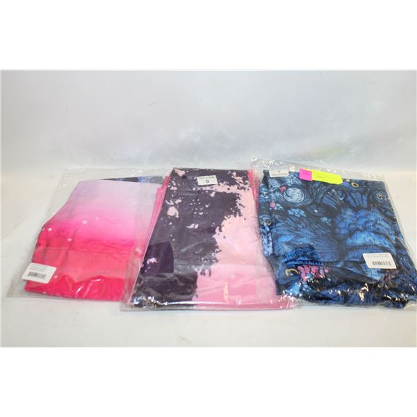3 LADIES SMALL NEW LEGGING PANTS TOGETHER-ESTATE