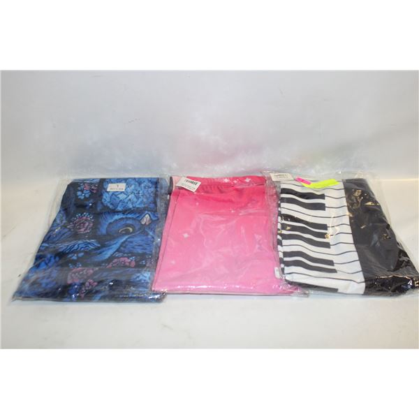 3 LADIES LARGE NEW LEGGING PANTS TOGETHER-ESTATE