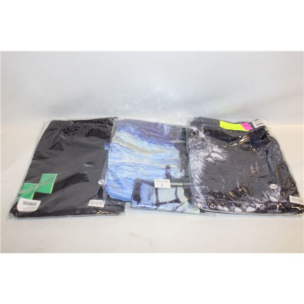 3 LADIES LARGE NEW LEGGING PANTS TOGETHER-ESTATE