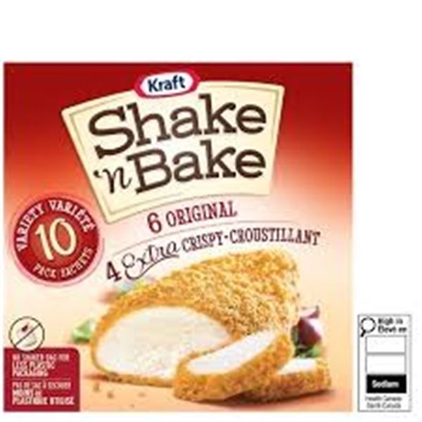 NEW W BOX 730G KRAFT SHAKE N BAKE COATING MIX