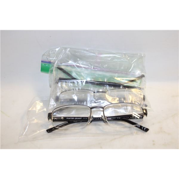 NEW REPACKED +2.50 FOSTER GRANT READING GLASSES