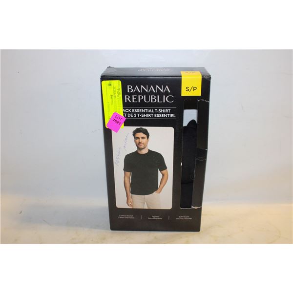 NEW 2PK BANANA REPUBLIC ESSENTIAL T-SHIRT SMALL