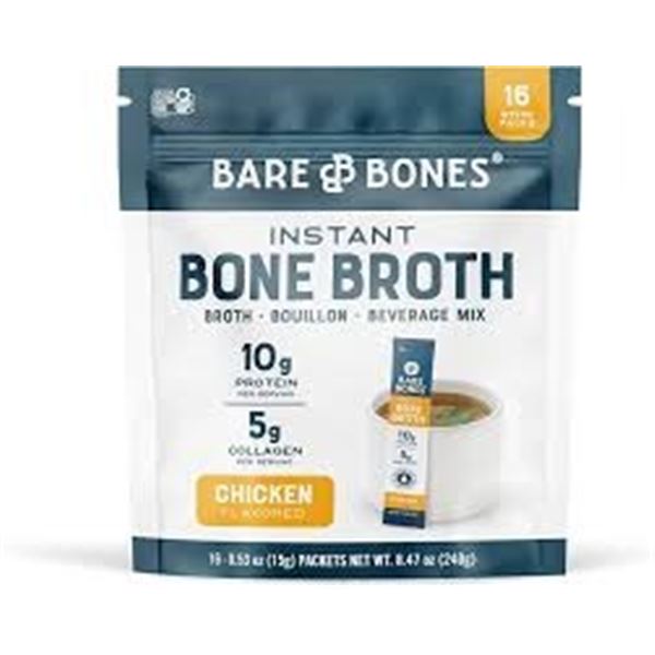 16 X 15G BARE & BONES INSTANT BONE BROTH CHICKEN
