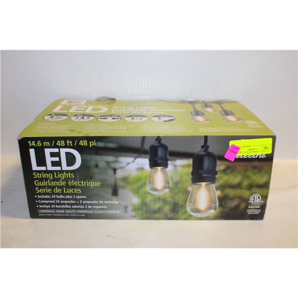 48FT FEIT SOLAR STRING LIGHTS