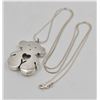 Image 1 : STERLING SILVER BEAR-HEART PENDANT - 10.66 G'S