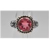 Image 1 : VTG STER SILV 925 PINK STONE RING-4.68 G'S- SZ 6
