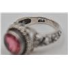 Image 3 : VTG STER SILV 925 PINK STONE RING-4.68 G'S- SZ 6