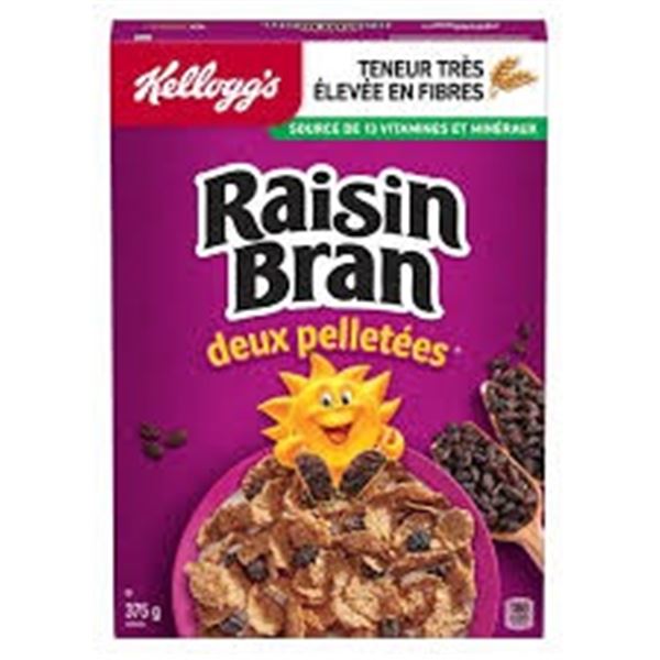 2 X 722G KELLOGGS TWO SCOOPS RAISIN BRAN