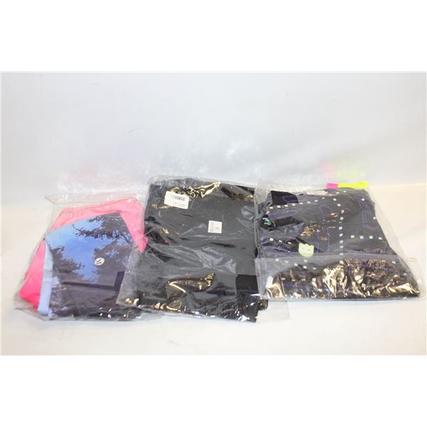 3 LADIES MEDIUM NEW LEGGING PANTS TOGETHER-ESTATE