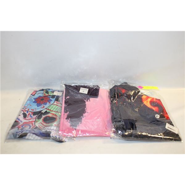 3 LADIES MEDIUM NEW LEGGING PANTS TOGETHER-ESTATE