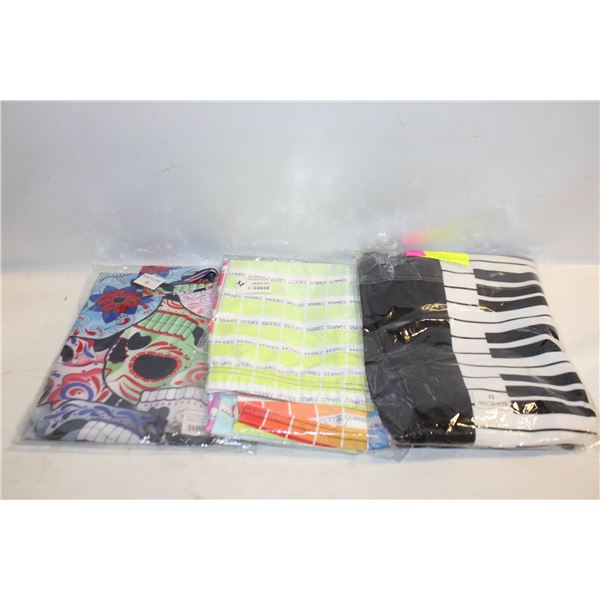 3 LADIES MEDIUM NEW LEGGING PANTS TOGETHER-ESTATE