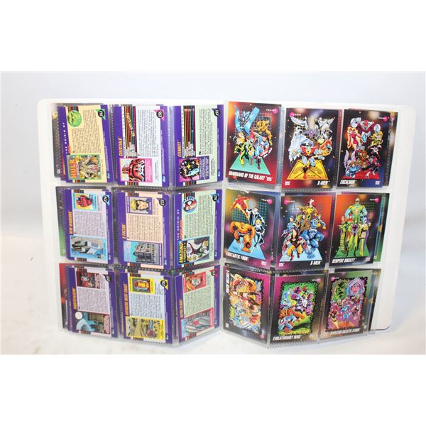 1992 MARVEL UNIVERS CARDS 45 IN SHEETS