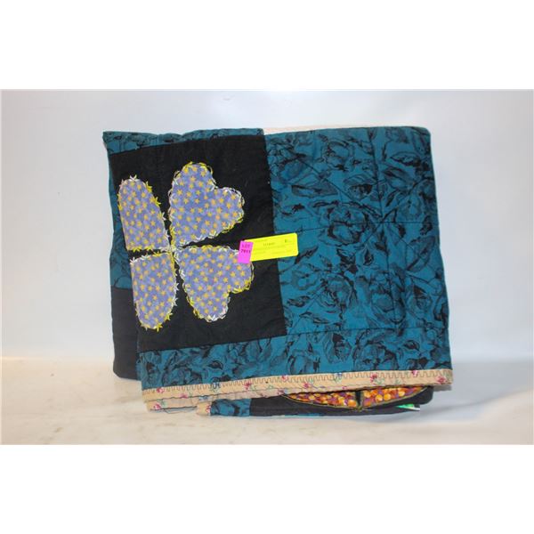5 FT SHAMROCK PATCHWORK QUILT-ESTATE
