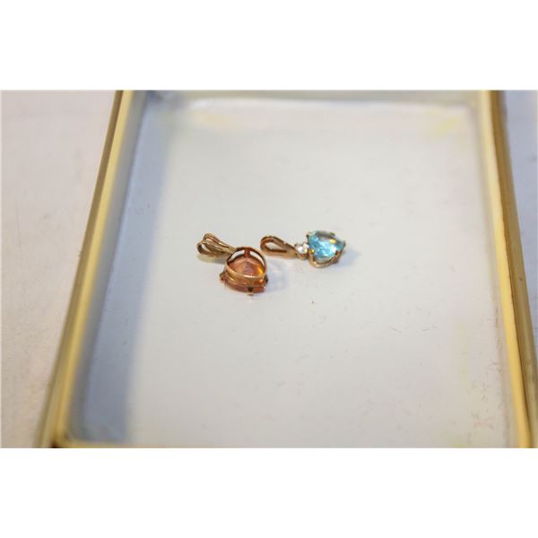 TWO NECKLACE PENDANTS