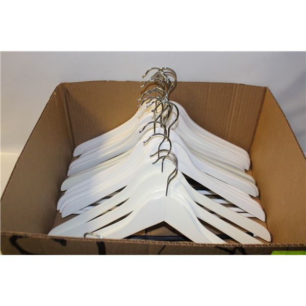WHITE HANGERS- BOX LOT