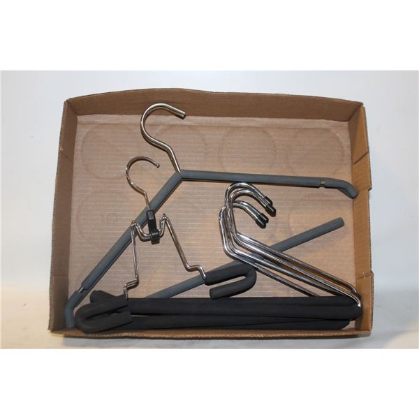 HEAVY METAL HANGERS BOX LOT