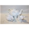 Image 1 : WHITE STONEWARE ELEPHANT DISHES ASSORTED