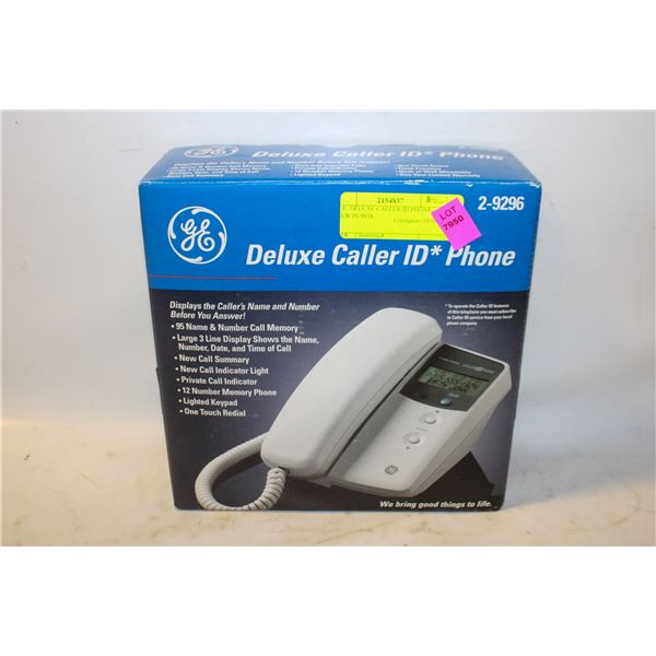 G.E. DELUXE CALLER ID PHONE- NEW IN BOX