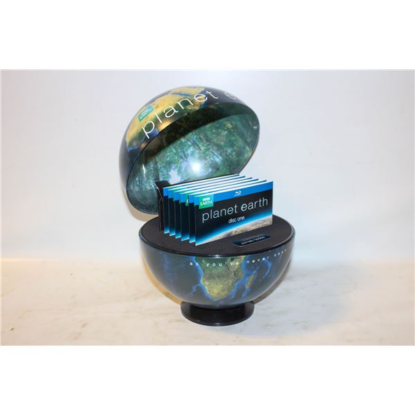 PLANET EARTH GLOBE WITH DVD'S