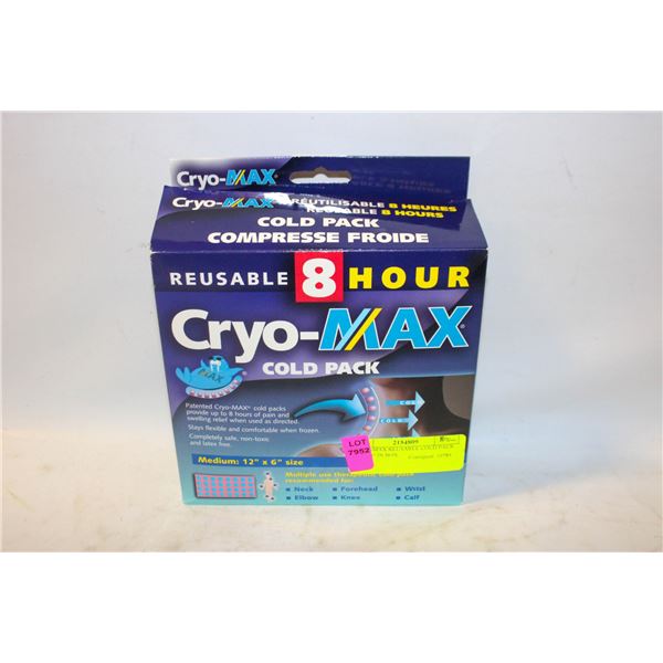 CRYO-MAX REUSABLE COLD PACK 12" X 6" IN BOX