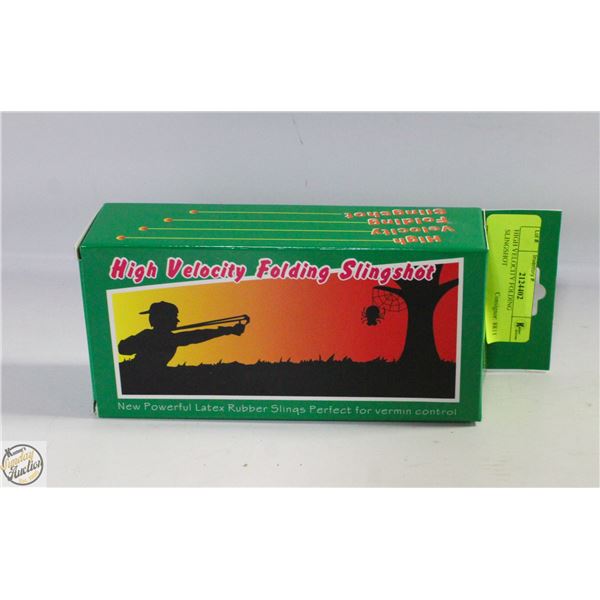 HIGH VELOCITY FOLDING SLINGSHOT