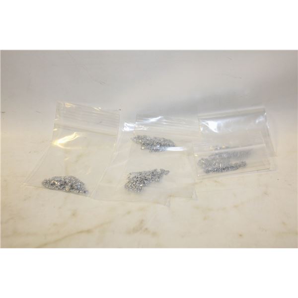 LOT OF 5 925 STAMPED NECKLACES