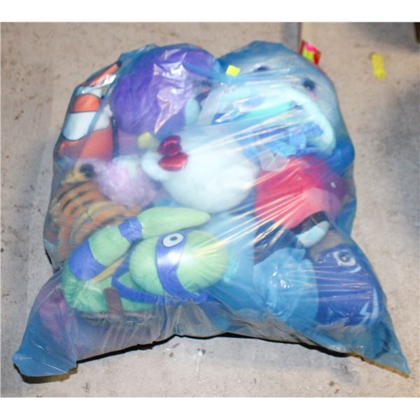 LARGE BAG OF MISC STUFFIES